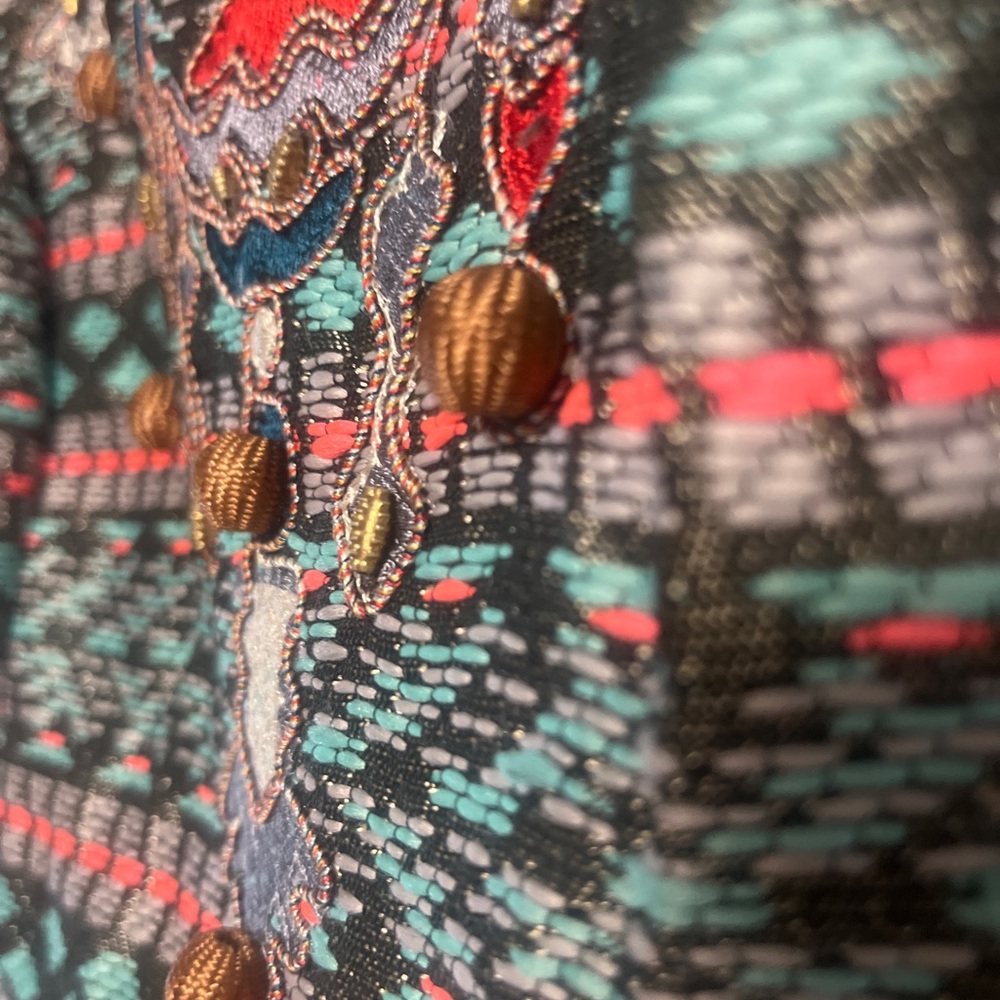 Anthropologie Moulinette Soeurs Chelly Jaquard Embroidered Mini Dress Size 0 - Picture 7 of 10